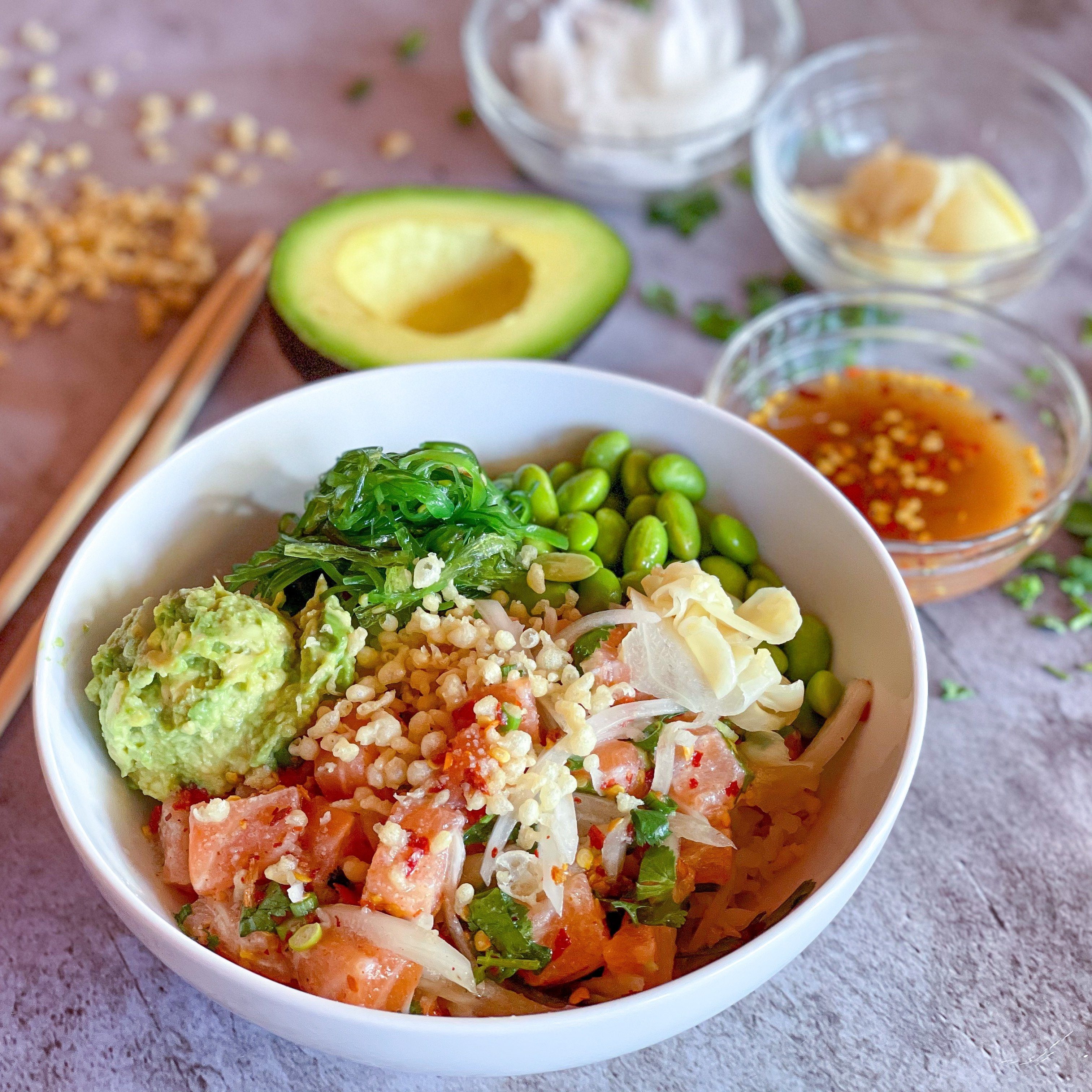 Yo Salmon Thai Larb.
